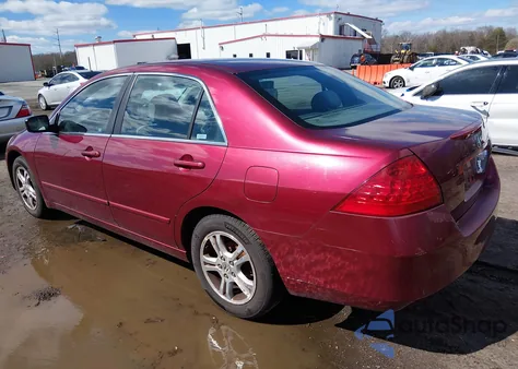 2006 Honda Accord 2.4 Se из США, поврежденный, VIN 1HGCM56306A087984